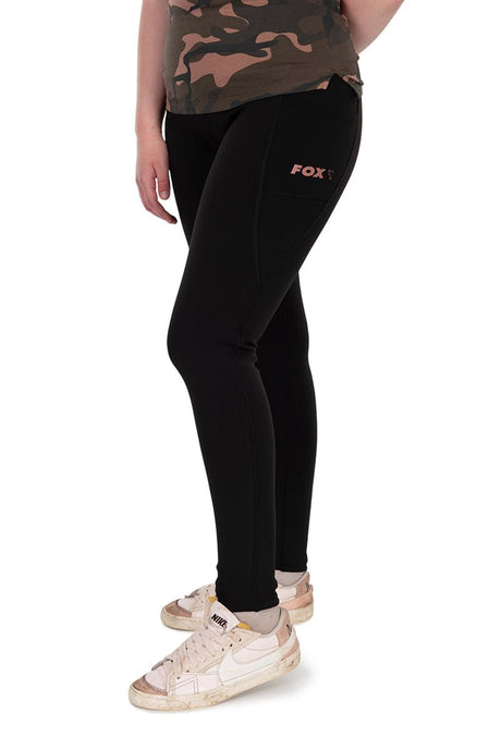 Leggins Fox WC Negros Para Mujer - Tienda Carpfishing