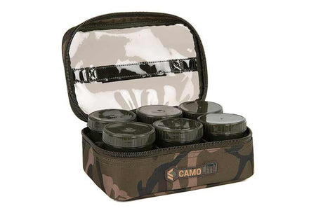 Macuto de 8 botes de cebo Fox Camolite - Tienda Carpfishing