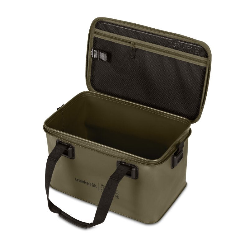 Macuto Trakker Downpour T1 L Verde 40 litros - Tienda Carpfishing