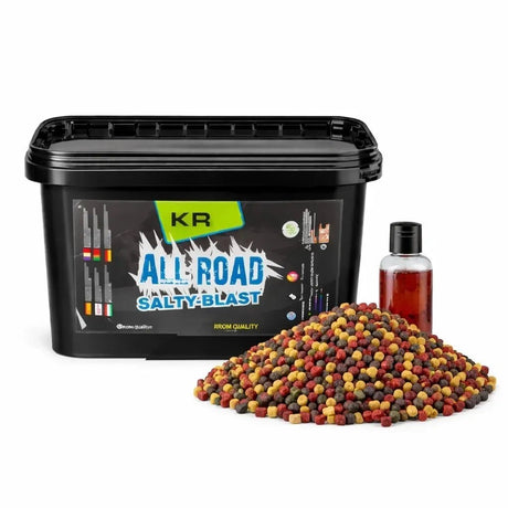 Mix Pellets Krom Quality All Road Salty Blast 3KG - Tienda Carpfishing