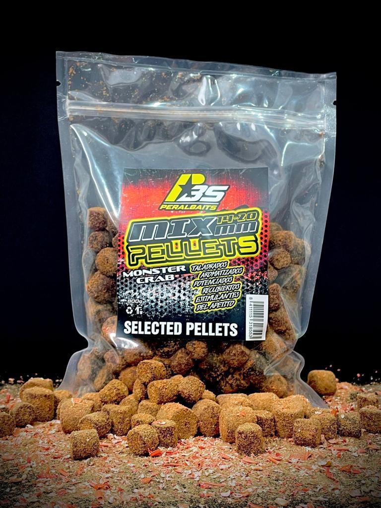 Mix Pellets Peralbaits Monster Crab 14 - 20 mm - Tienda Carpfishing