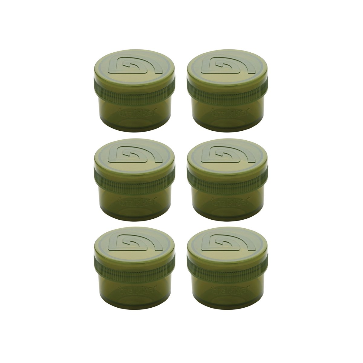 Pack de 6 botes para cebos Trakker M - Tienda Carpfishing