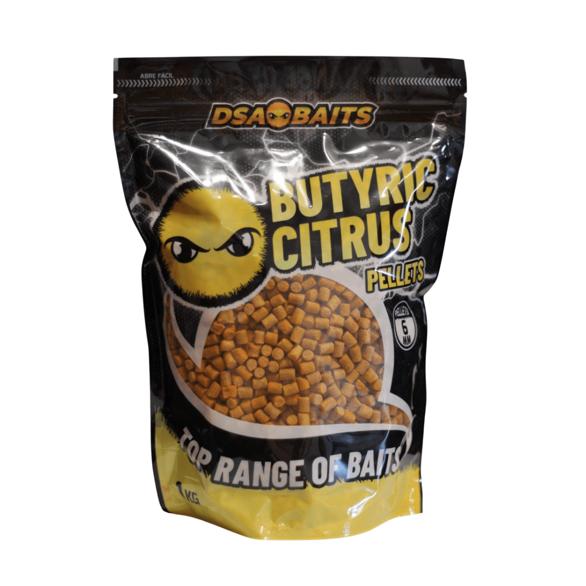 Pellet DSA Baits Top Range Butyric Citrus 6 mm - Tienda Carpfishing
