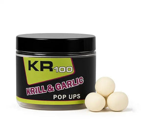 Pop Ups Krom Quality KR100 Krill & Garlic White 15 mm - Tienda Carpfishing