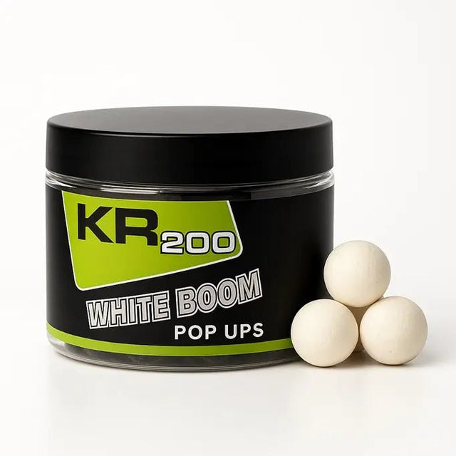 Pop Ups Krom Quality KR200 White Boom White 12 mm - Tienda Carpfishing
