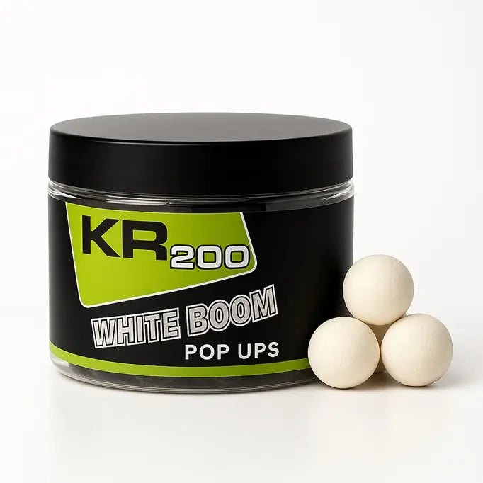 Pop Ups Krom Quality KR200 White Boom White 15 mm - Tienda Carpfishing
