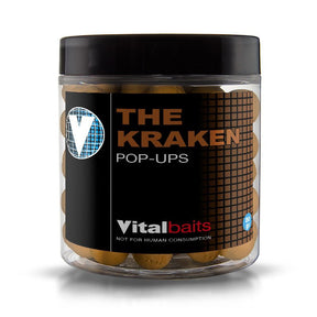 Pop ups Vitalbaits The Kraken Natural 18 mm - Tienda Carpfishing
