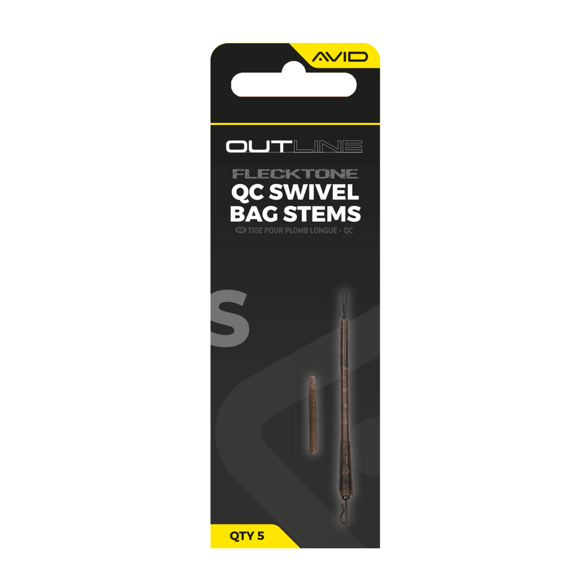 QC Swivel Bag Stems Avid Carp Outline FleckTone S - Tienda Carpfishing