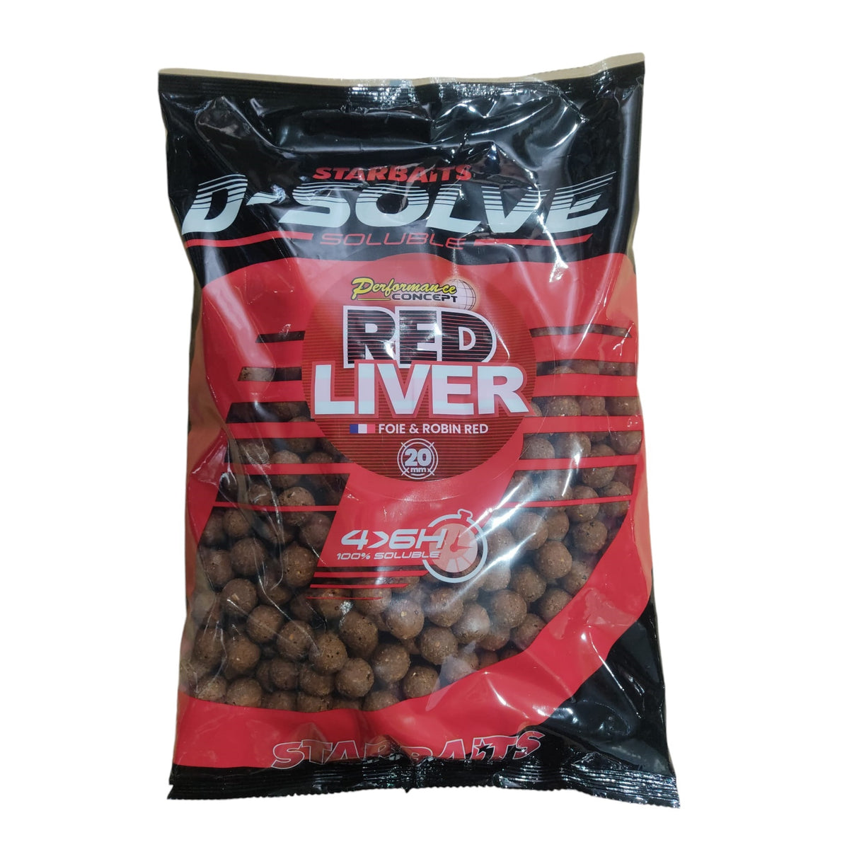 Bouillette Starbaits Solubles Red Liver 20 mm 2,5 kg