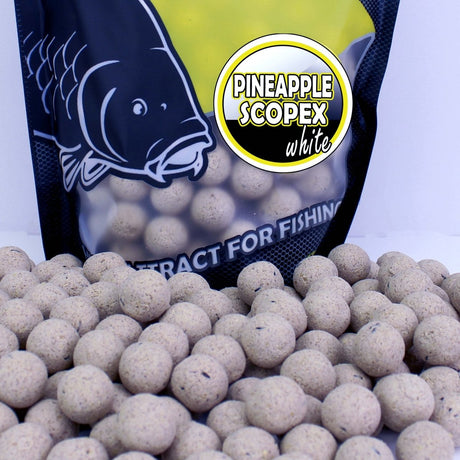 Session Pack Pro Elite Baits Piña Scopex White - Tienda Carpfishing