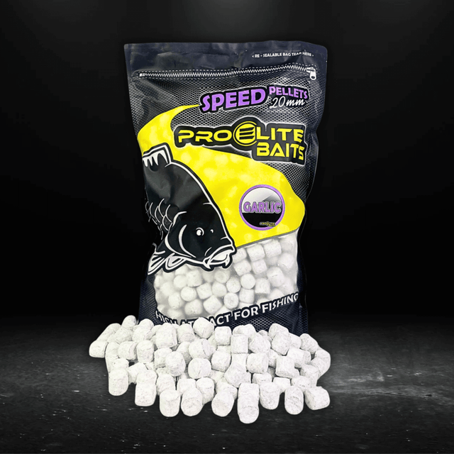 Speed Pellets Pro Elite Baits Garlic 20 mm 4,5 Kg - Tienda Carpfishing