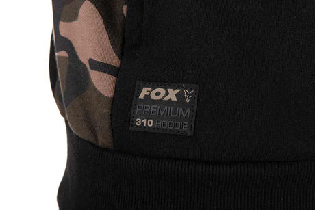 Sudadera Fox 310 Negra Camo con capucha - Tienda Carpfishing