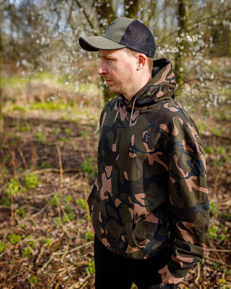 Sudadera Fox LW Camo con capucha - Tienda Carpfishing