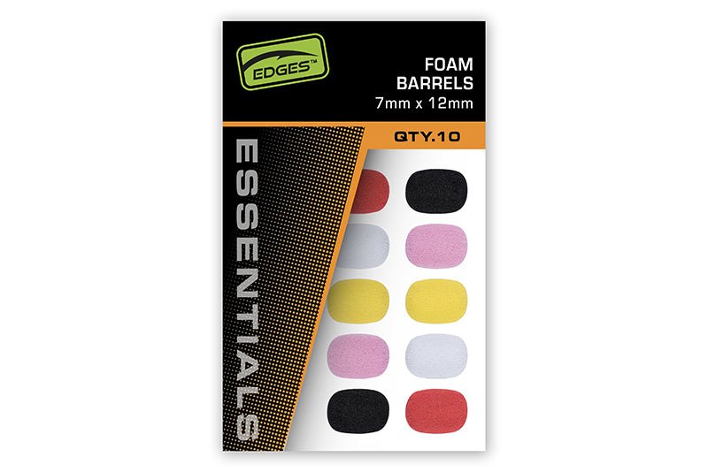 Topes Foam Fox Edges Barrels Mixed Colours 10x15 mm - Tienda Carpfishing