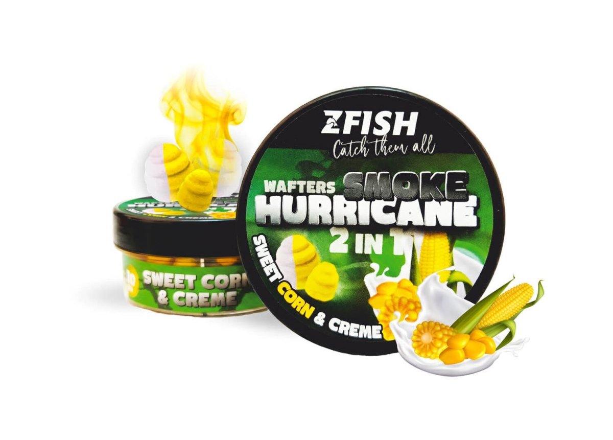 Wafters Zfish Smoke Hurricane 2en1 Corn - Creme 8 - 10 mm - Tienda Carpfishing
