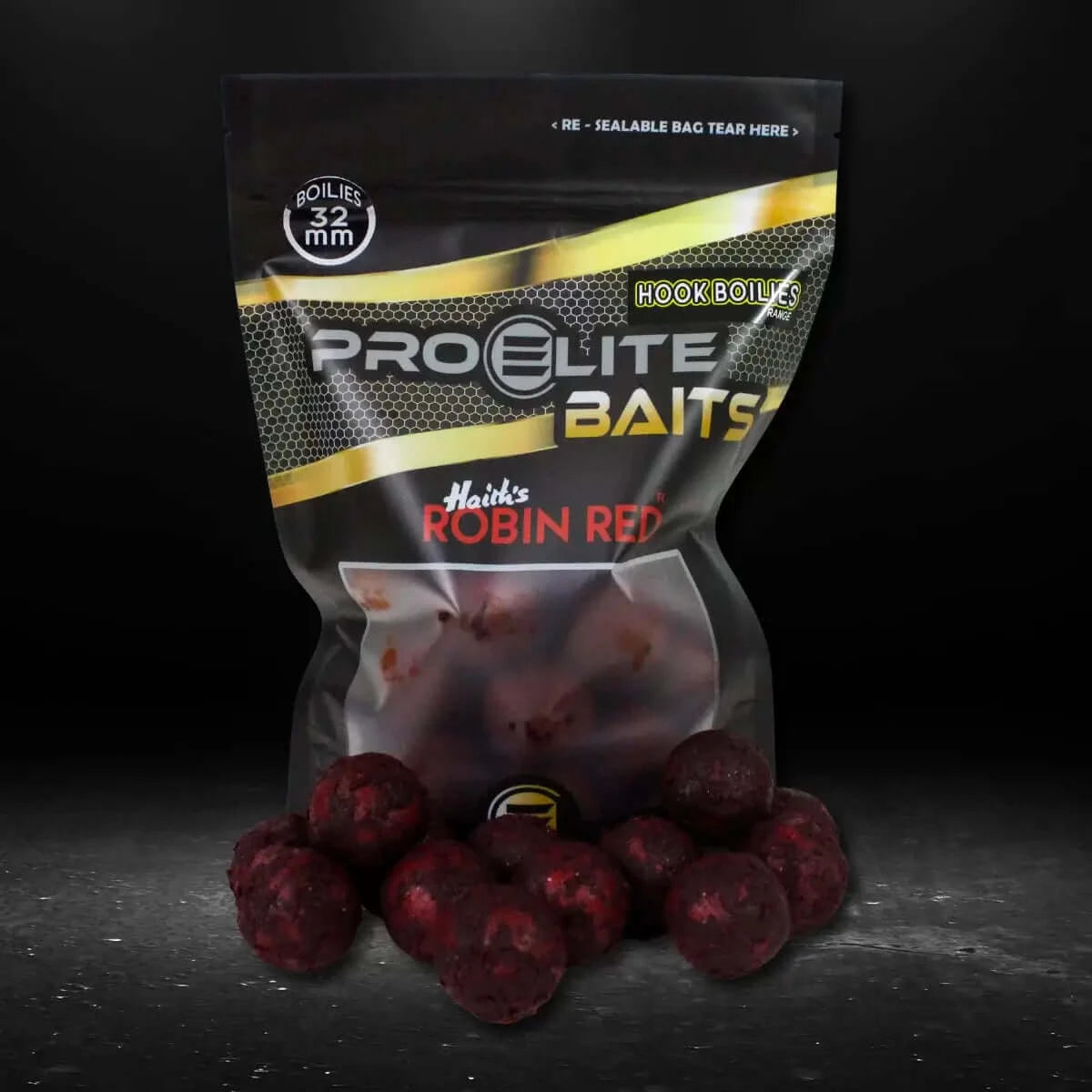 Boilies Pro Elite Baits Gold Robin Red 32 mm