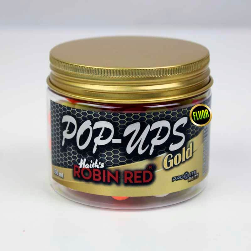 Pop Ups Pro Elite Baits Gold Robin Red Fluoro 1