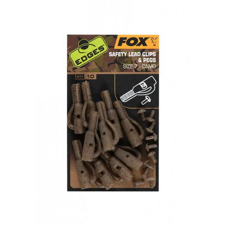 Safety Lead Clip con tope Fox Camo 10