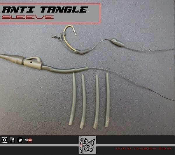 Anti tangle verde Trybion short 40mm - Tienda Carpfishing