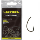 Anzuelos Canibal Curve Shank Camo - Tienda Carpfishing