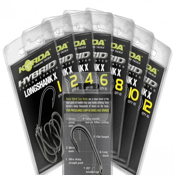 Anzuelos Korda Long Shank X - Tienda Carpfishing