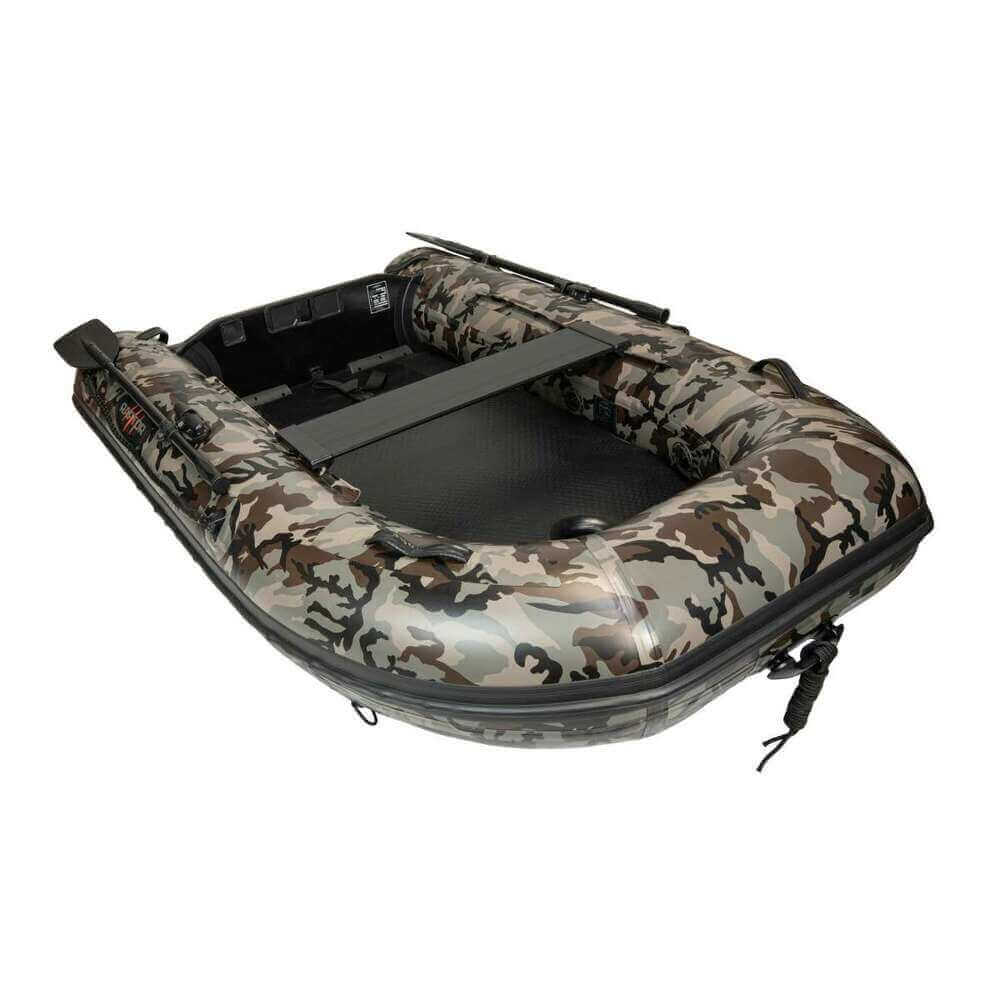 Barca Raptor 270 X - Wide Dark Camo con suelo de aluminio - Tienda Carpfishing