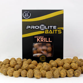 Boilies Pro Elite Baits Gold Antartic Krill 20 mm - Tienda Carpfishing