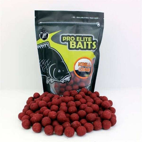 Boilies Pro Elite Baits Krill Crab 20 mm - Tienda Carpfishing