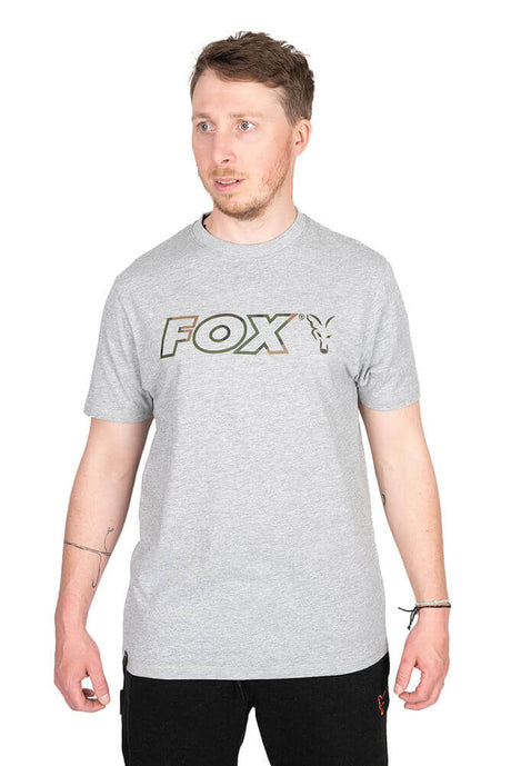 Camiseta Fox Ltd LW Marl Gris Talla XXL - Tienda Carpfishing