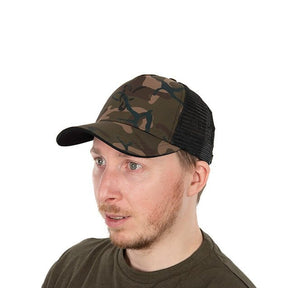Gorra Fox Trucker Camo de red - Tienda Carpfishing