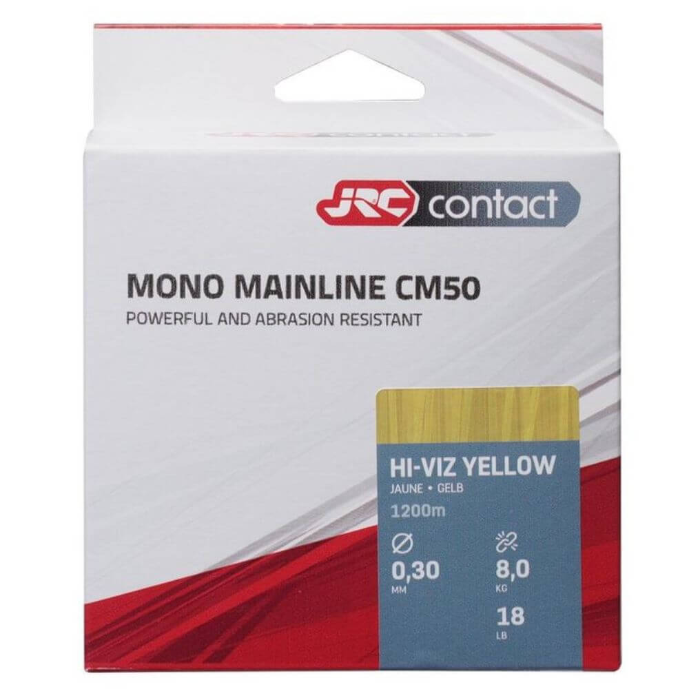 Hilo JRC Contact CM50 Hi - Viz Amarillo 1200 m - Tienda Carpfishing