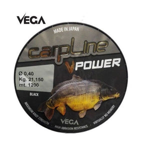 Hilo Vega Power Negro 0,35 mm 1000 m - Tienda Carpfishing