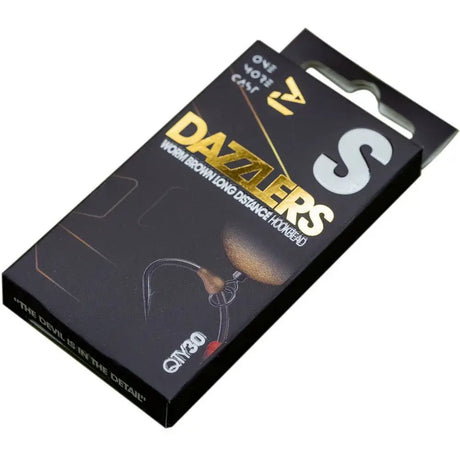 Hook Bead OMC Dazzlers Worm Brown Distance S - Tienda Carpfishing