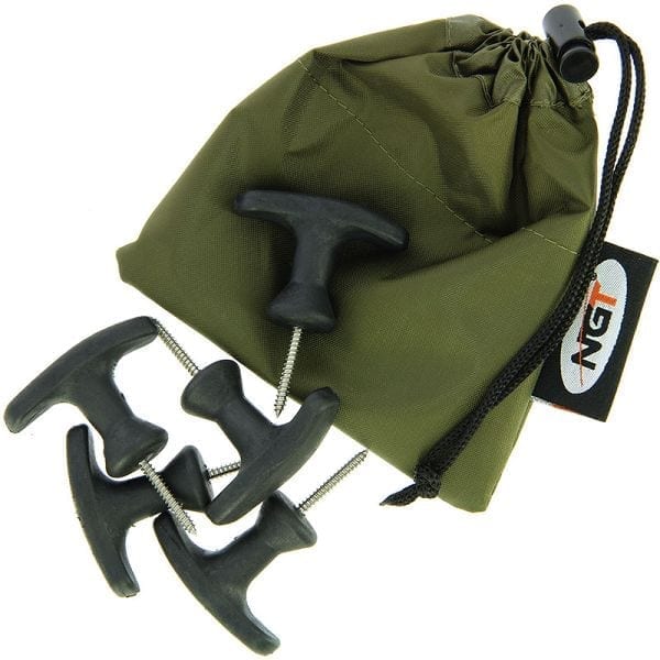 Pack 10 Clavijas para refugio NGT - Tienda Carpfishing