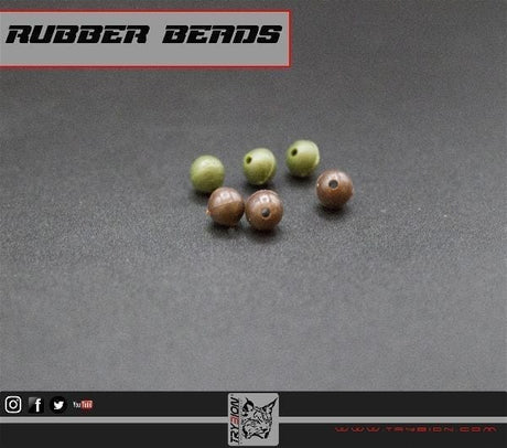 Perlas de silicona marrón 6 mm Trybion - Tienda Carpfishing