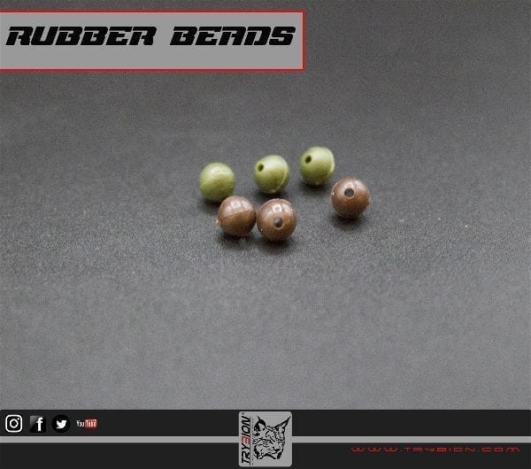 Perlas de silicona verde 6 mm Trybion - Tienda Carpfishing