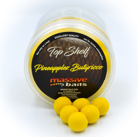 Pop ups Massive Baits Top Shelf Pineapple Butyricco 14 mm - Tienda Carpfishing