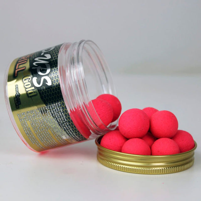 Pop Ups Pro Elite Baits Gold Antartic Krill Rosa 20 mm - Tienda Carpfishing