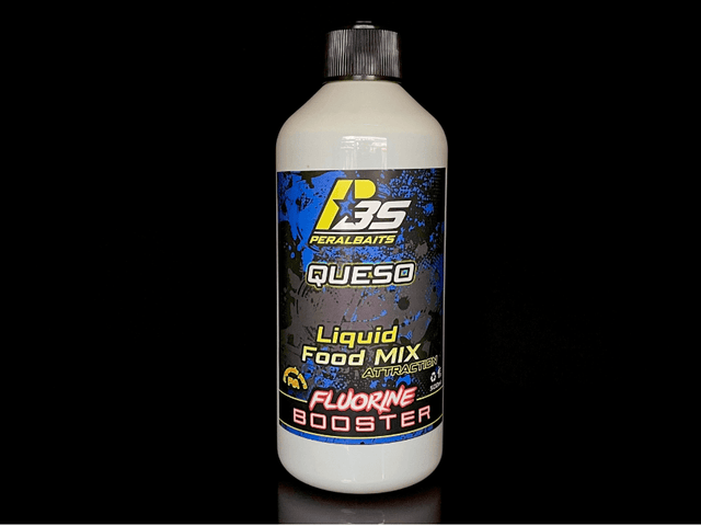 Remojo Booster Fluorine Peralbaits Queso 500 ml - Tienda Carpfishing