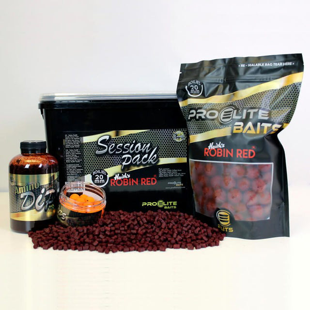 Session Pack Pro Elite Baits Gold Robin Red - Tienda Carpfishing