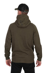 Sudadera Fox Collection LW Verde y Negra de cremallera - Tienda Carpfishing