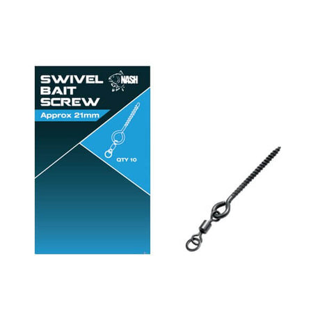 Swivel Bait Screw Nash 21 mm - Tienda Carpfishing