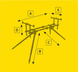 Trípode Mikado Kaiju 3 cañas - Tienda Carpfishing