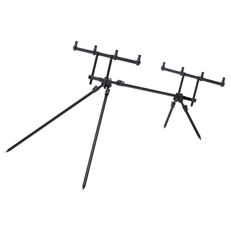 Prologic C-SERIES Twin Support 3 Rod Pod - Aluminio, longitud y altura ajustables, se suministra con bolsa de transporte acolchada Prologic C-SERIES Twin Support 3 Rod Pod - Aluminio, longitud y altura ajustables, se suministra con bolsa de transporte acolchada